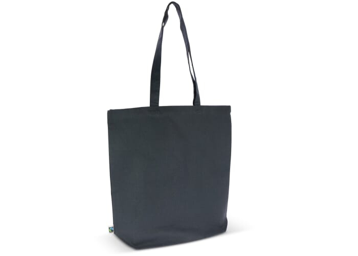 Sac cabas en coton Fairtrade 270g promotionnel Bleu foncé